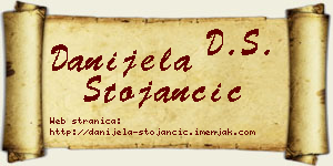 Danijela Stojančić vizit kartica